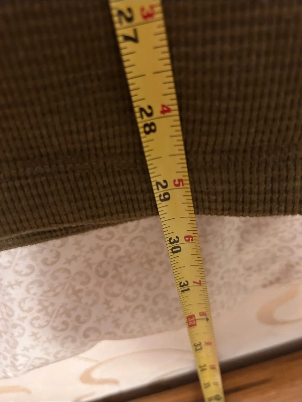 Duluth Trading Co Olive Waffle-Knit Sherpa-Lined Shirt Jacket